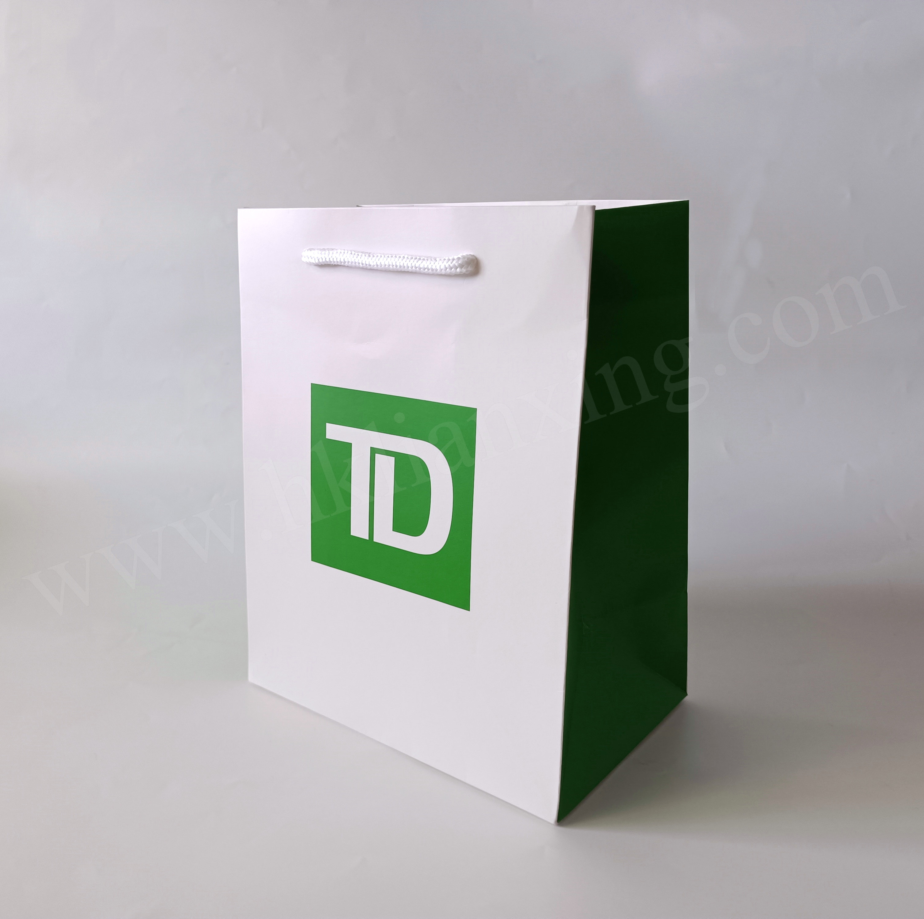 Fancy Paper Green Apparel Paper Bag