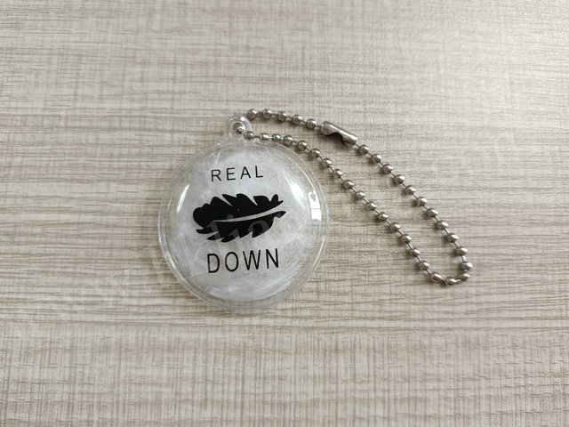 Inflatable Feather Plastic Hang Tag
