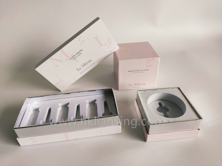 Imported Paper Pink Cosmetics Paper Box